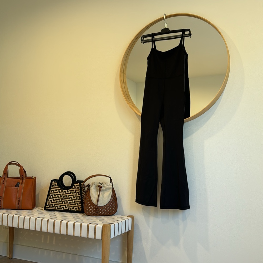 ARITZIA Wilfred Free Divinity Kick Flare (bootcut) Jumpsuit in Black